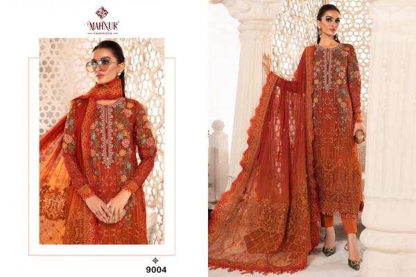 Mahnur 9 Embroidery georgette Designer Pakistani Suit Collection